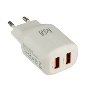 Cargador Inteligente ROCA 2.4A | 2 USB | Sin Cable